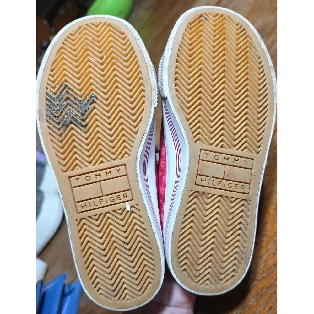 Tommy Hilfiger Red Star‎ Slip On Shoes Kids Size 11.5 Vintage Platform